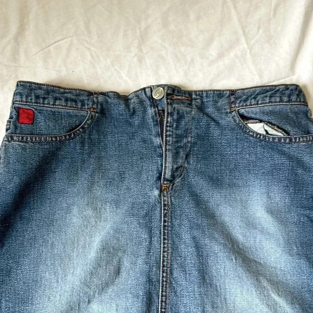 BONGO VINTAGE Y2K DENIM SKIRT‎ SIZE 11